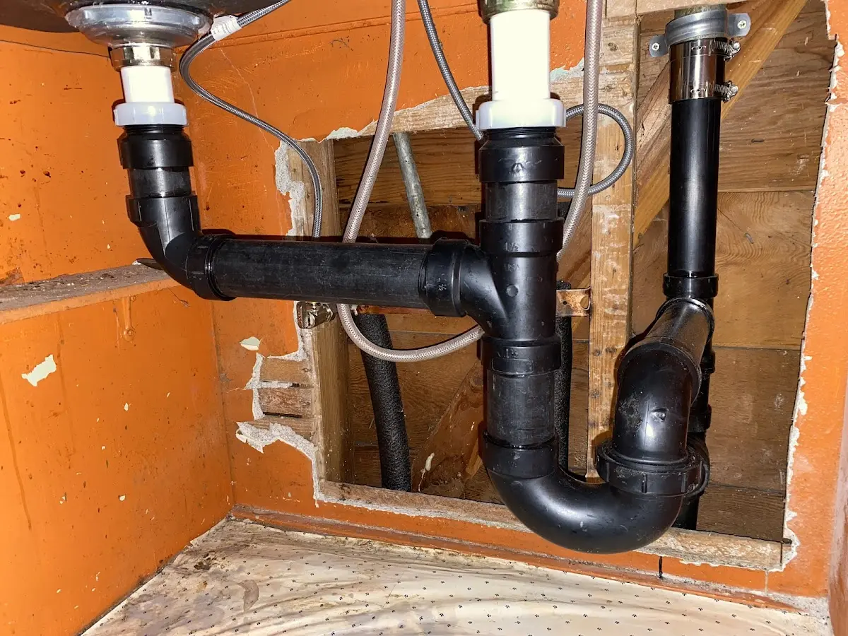Professional Repiping Services equipment and tools on the job in Galveston